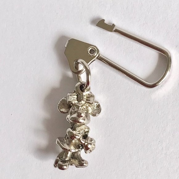 Vintage Minnie Mouse 3D Charm Zipper Pull Backpack Purse  Disney Keychain - Picture 7 of 10